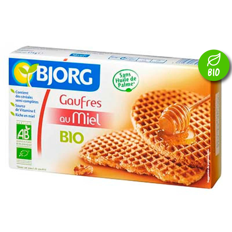 BJORG 6 GAUFRES AU MIEL BIO 175 G