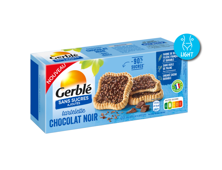 GERBLE TARTELETTE CHOCOLAT SANS SUCRES 127G