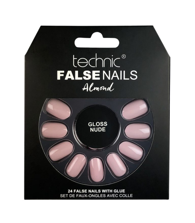 TECHNIC UÑAS POSTIZAS ALMENDRA GLOSS NUDE