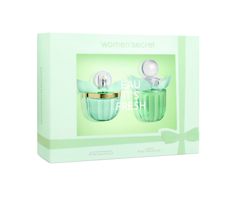 WOMEN SECRET CASE IT'S FRESH EDT 100ML GEL 60ML