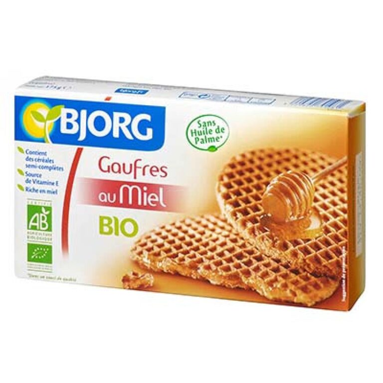BJORG GOFRES CRUJIENTES CON MIEL BIO 175 G