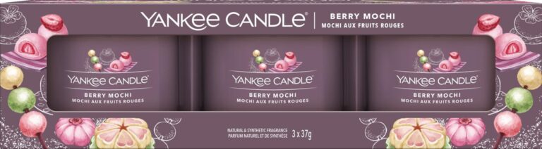 YANKEE CANDLE BOUGIES MOCHI MÛRE 3X37G