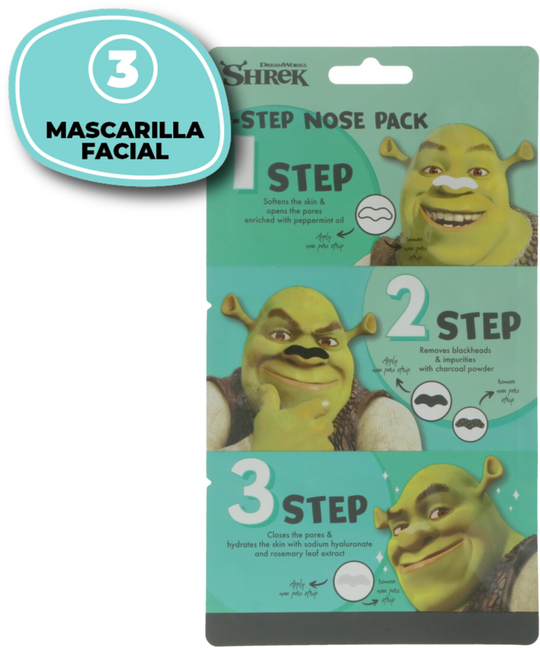 SHREK TRATAMIENTO POROS 3 PASOS