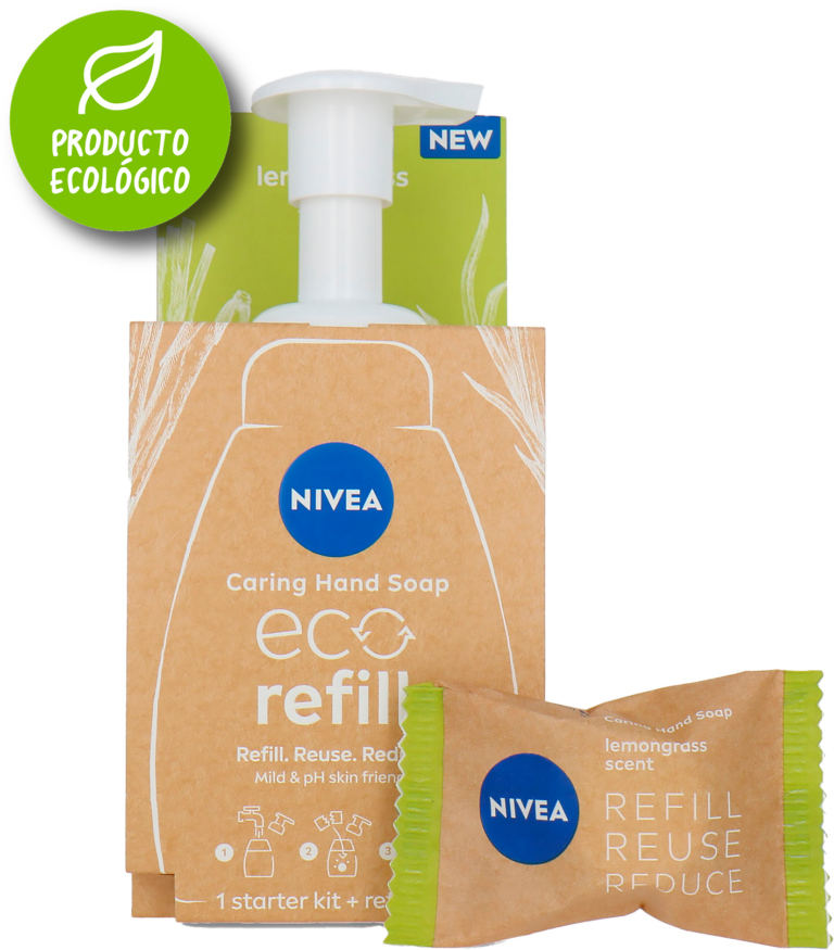 NIVEA JABÓN DE MANOS ECO KIT + REFILL
