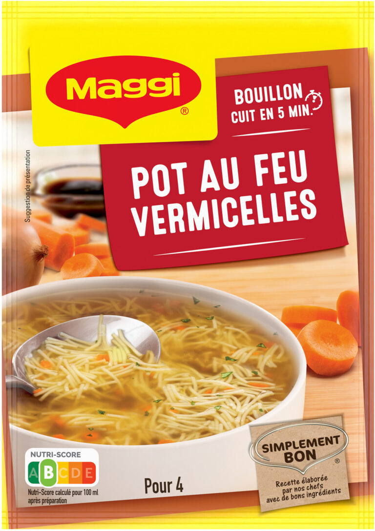 MAGGI Soupe Déshydratée Pot-Au-Feu Vermicelles