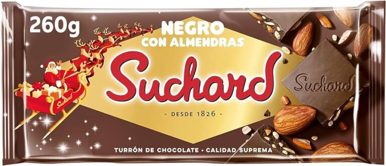 SUCHARD  TURRÓN NEGRO CON ALMENDRAS 260G