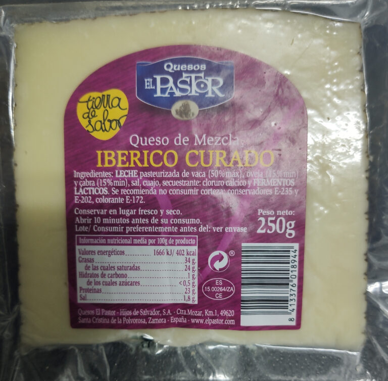 EL PASTOR Pvc Approx. Quart From Affiné Iber 150 G