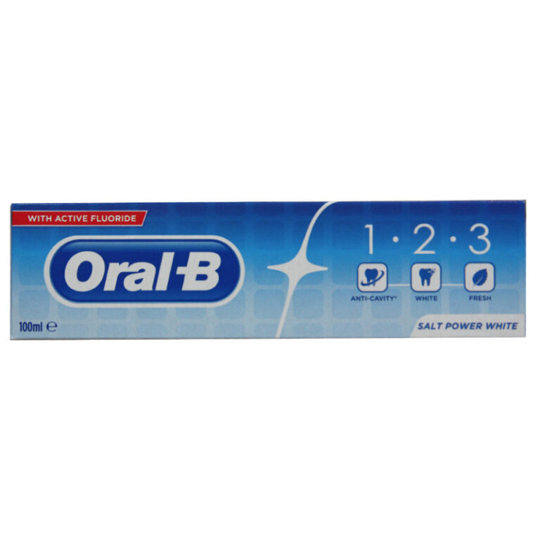 ORAL-B DENTIFRICE 1-2-3 BLANCHIMENT 100ML