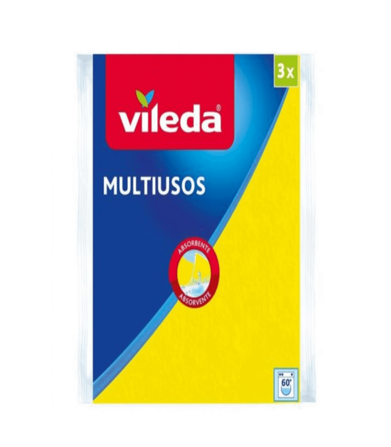 VILEDA Chiffon Doux Multi-Usages 3 Unités
