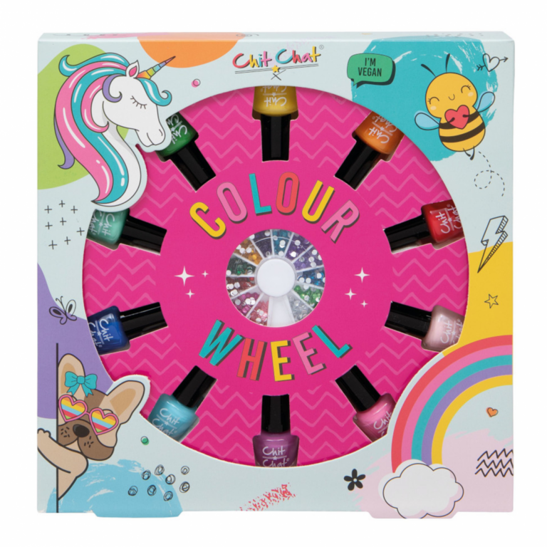 CHIT CHAT SET 10 PINTAUÑAS RUEDA COLOR