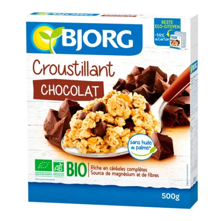 BJORG Croustillant Au Chocolat Bio 500G