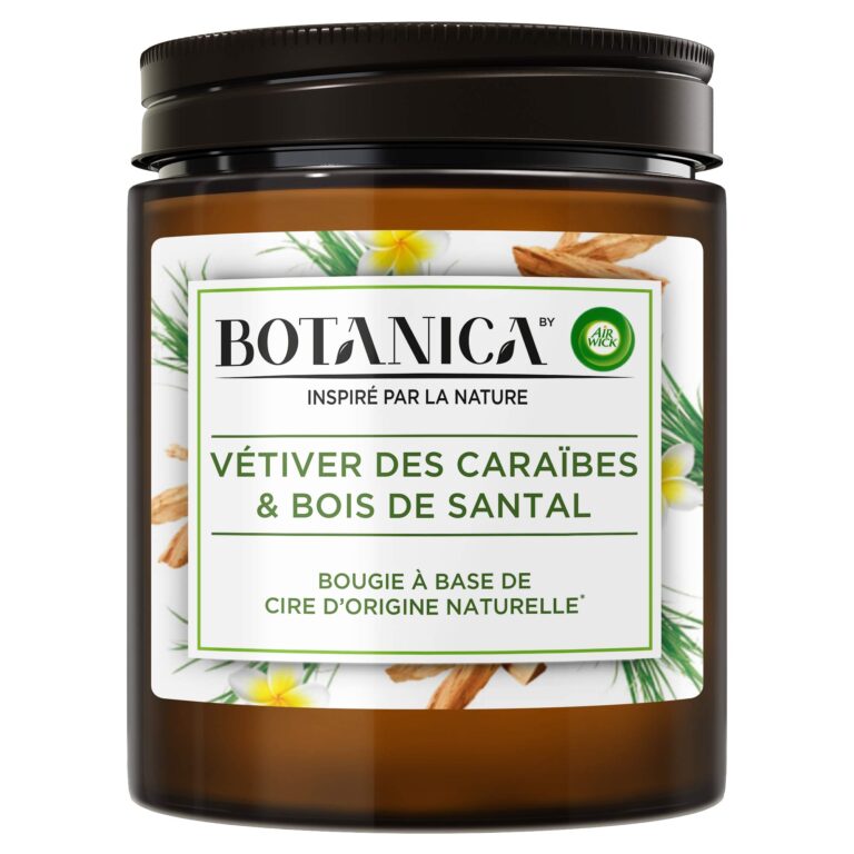 AIRWICK BOUGIE BOTANIQUE VETIVER DES CARAIBES 12