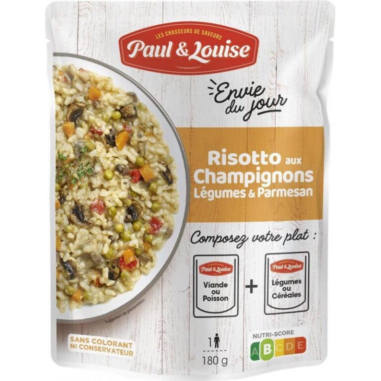 PAUL & LOUISE RISOTTO CHAMPIGNONS LÉGUMES 180G