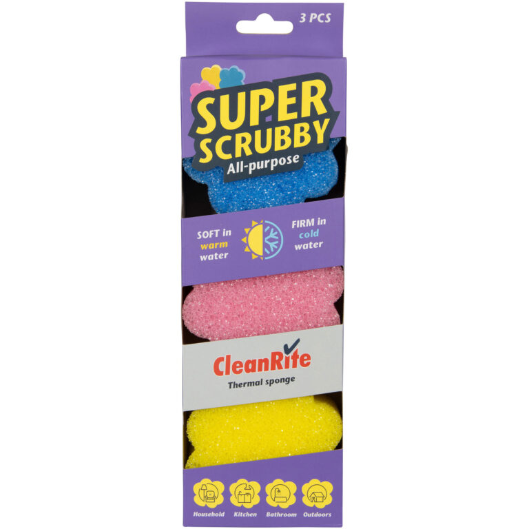 SUPER SCRUBBY Estropajo Pack 3 Flores