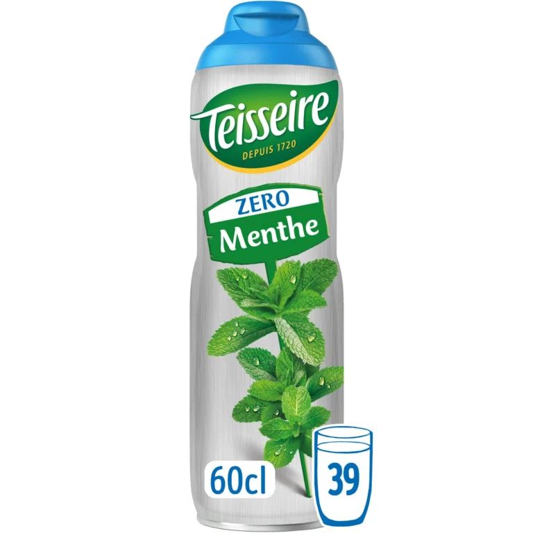 TEISSEIRE SIROP MENTHE ZÉRO 60 CL