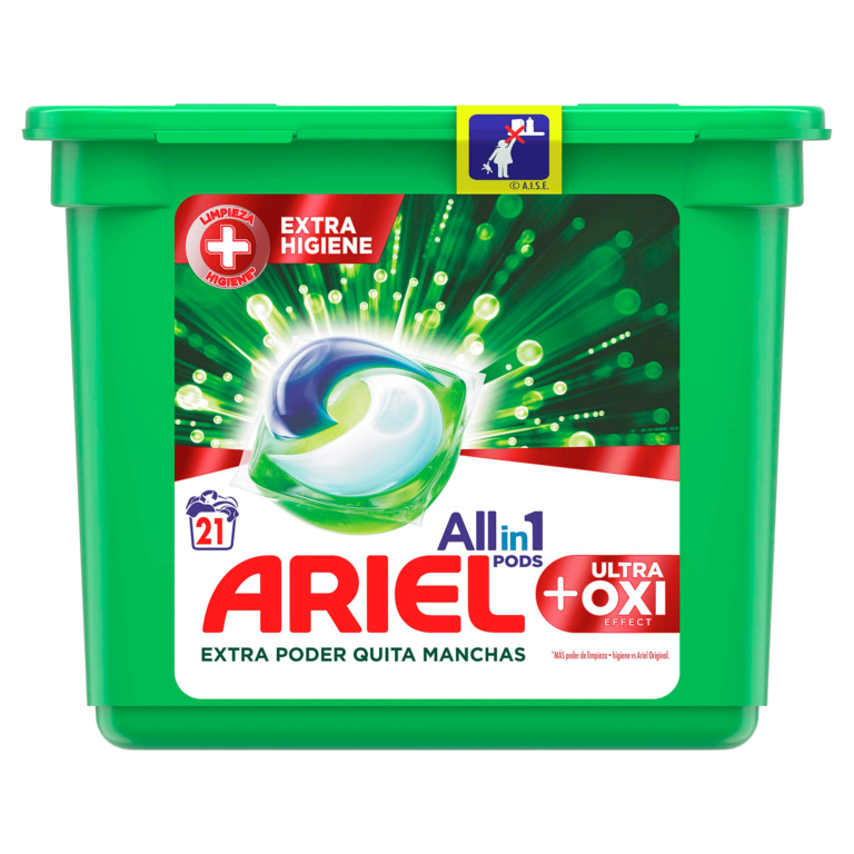 ARIEL Lessive Pods Tout en 1 OXI 21 Doses