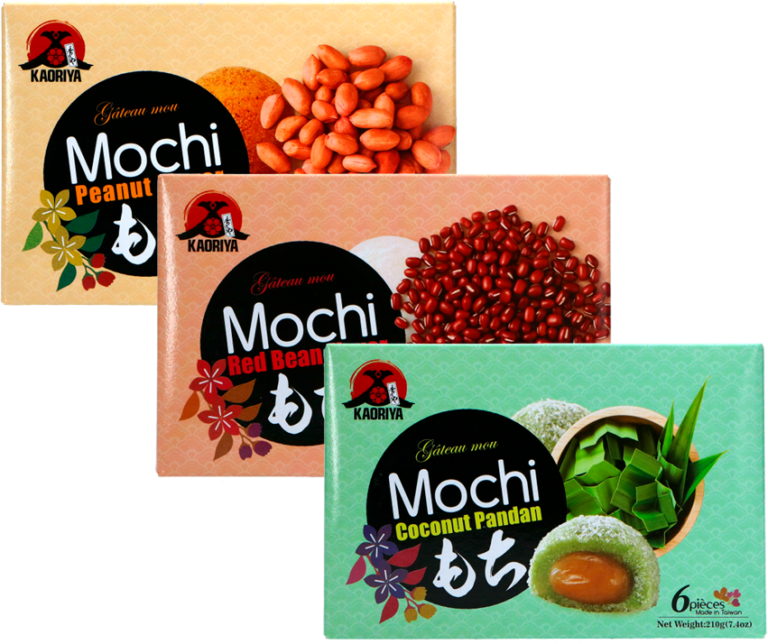 KAORIYA MOCHI RED BEAN / PEANUT / COCONUT PANDAN 210G