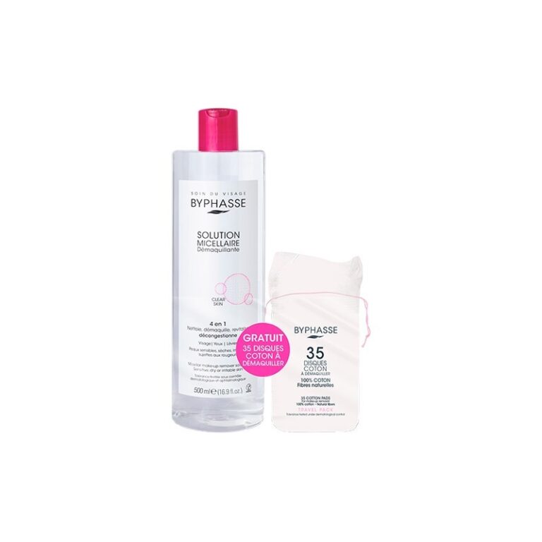 BYPHASSE MICELAR 500ML+DISCOS ALGODÓN