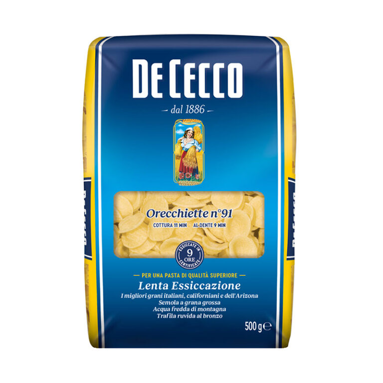 DE CECCO ORECCHIETE PASTA ITALIANA 500G