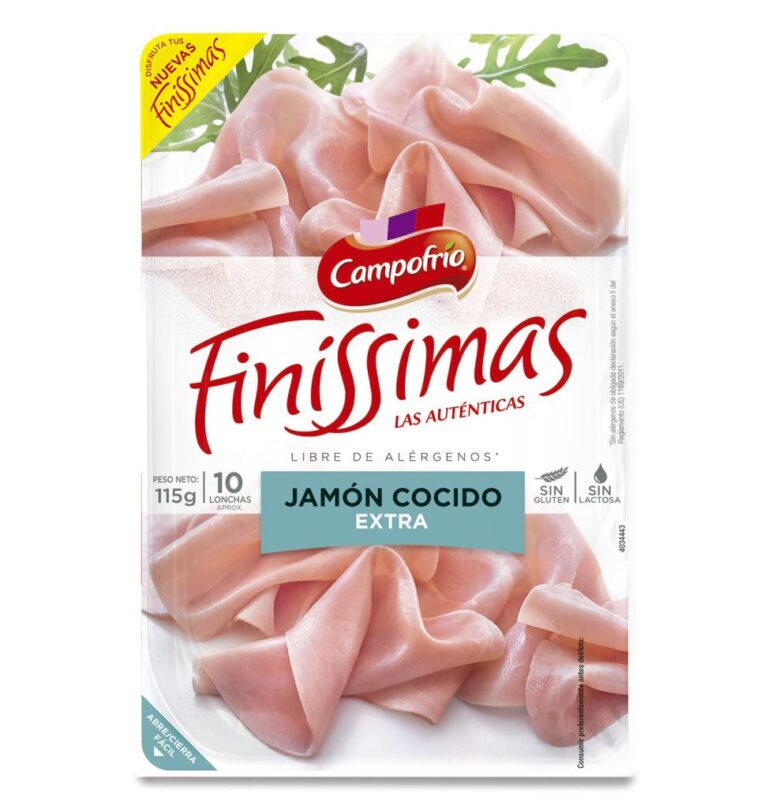 CAMPOFRÍO FINÍSSIMAS JAMÓN COCIDO 115G