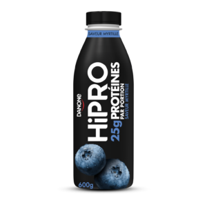 HIPRO DANONE Hipro Yaourt Saveur Myrtille 600g.