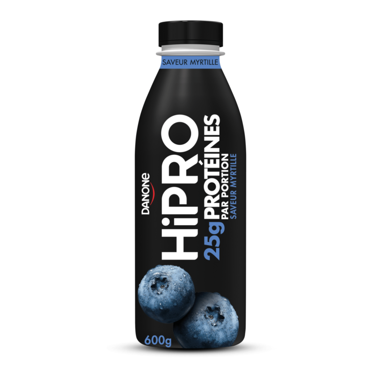 HIPRO DANONE Hipro Yaourt Saveur Myrtille 600g.