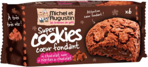 MICHEL & AUGUSTIN 6 Super Cookies Coeur Fondant 180g.