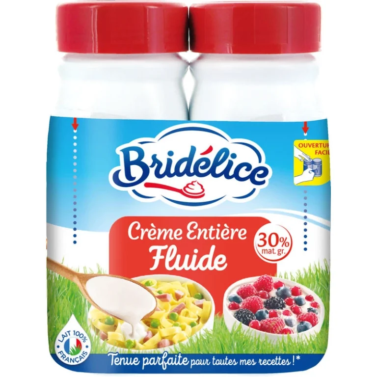 BRIDÉLICE CREME ENTIERE FLUIDE 30% 2 X 25 CL