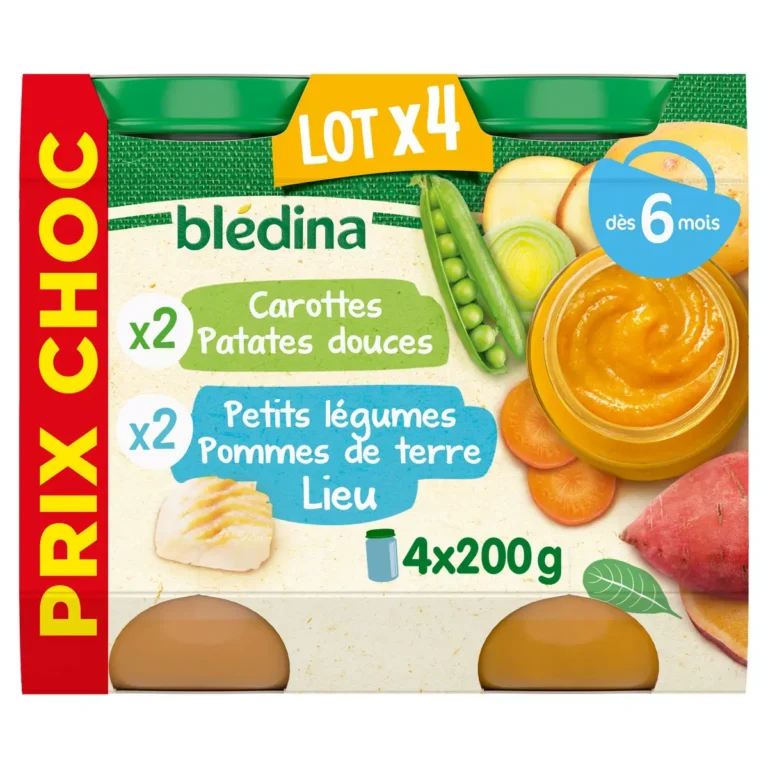 BLEDINA PETITS POTS CAR PTD LEG DÉS 6 MOIS 800G