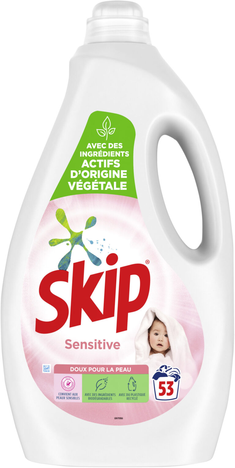 SKIP LESSIVE LIQUIDE SENSIBLE 53D