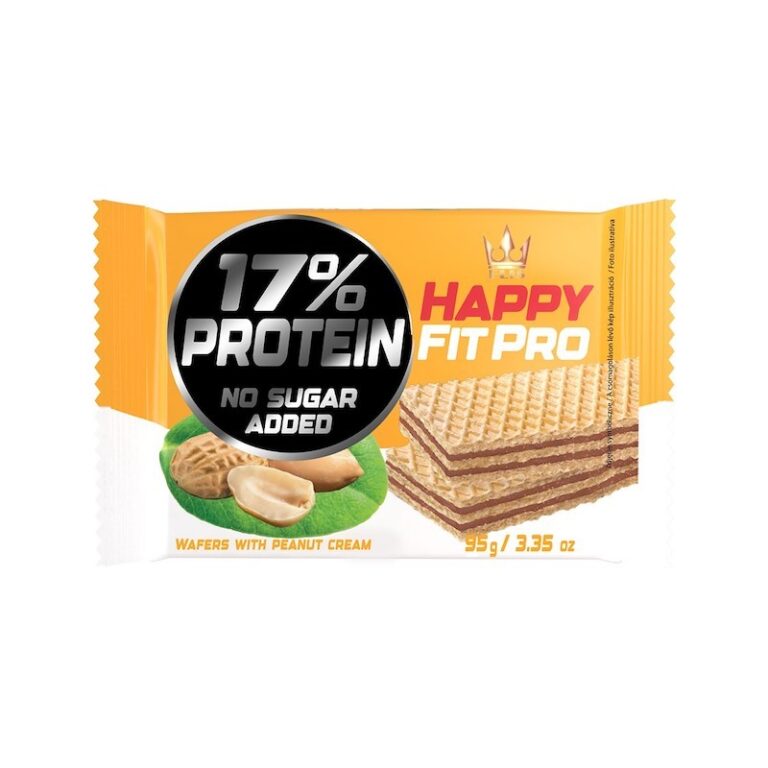 HAPPY FIT PRO WAFER CACAHUETE PROTEINA SIN AZÚCAR 95G