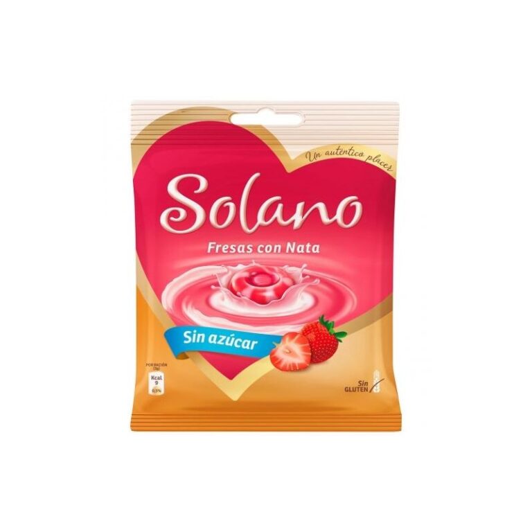 SOLANO CARAMELOS DE FRESA SIN AZÚCAR 99G