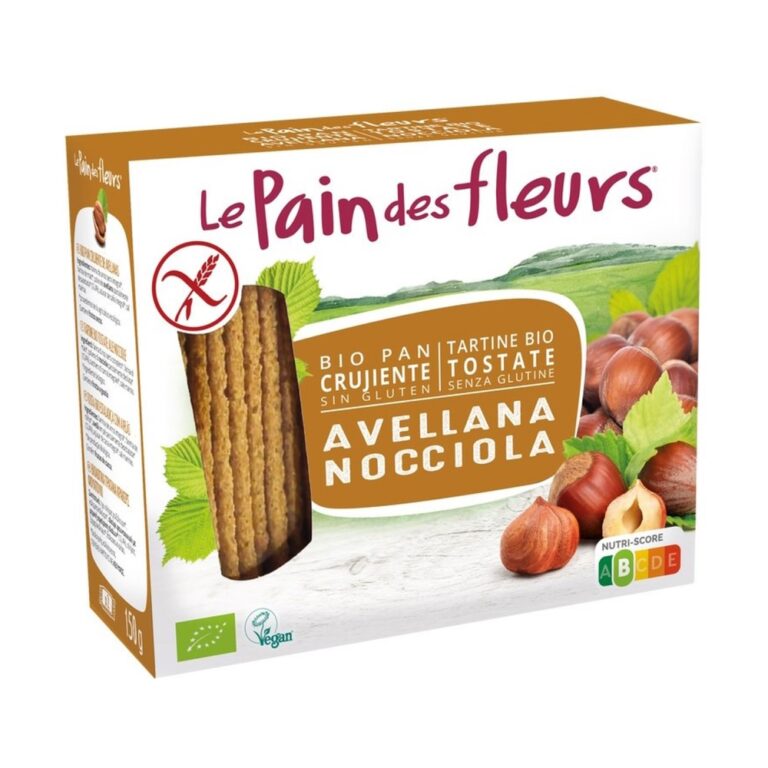LE PAIN DES FLEURS CRACKERS NOISETTES BIO 150G