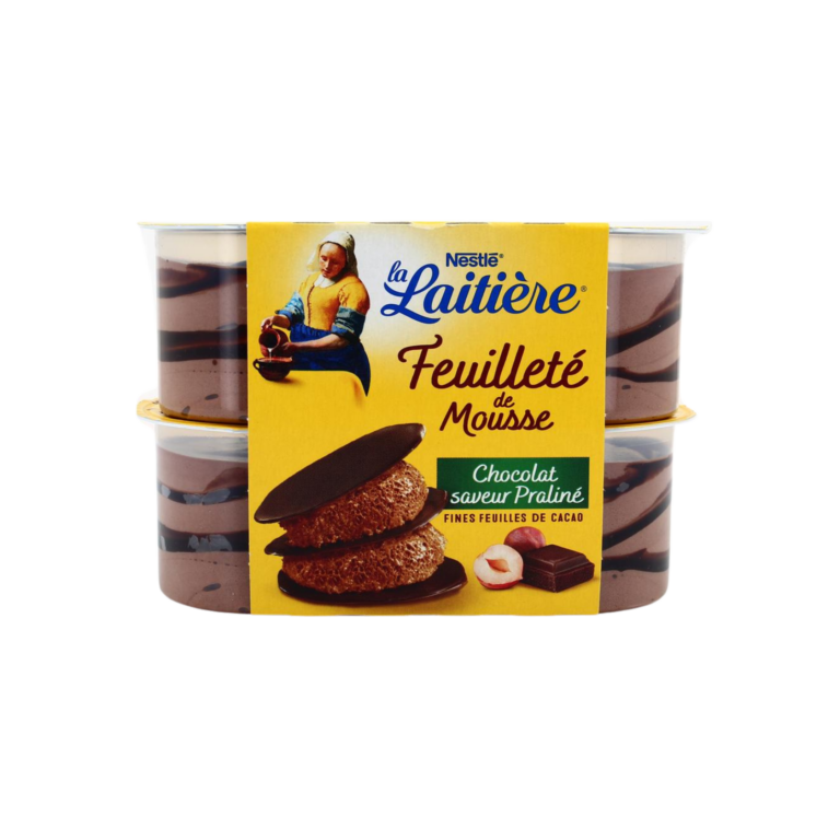 LA LAITIERE FEUILLETÉ MOUSSE PRALINÉE 4X57G