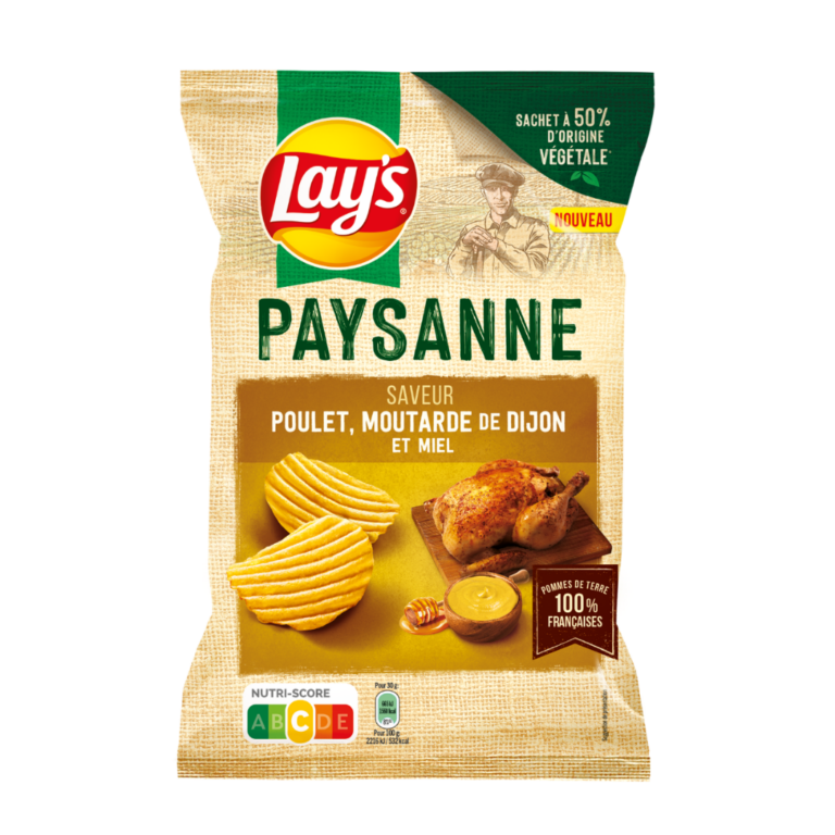 LAYS CHIPS PAYSANNE POULET MOUTARDE 120G