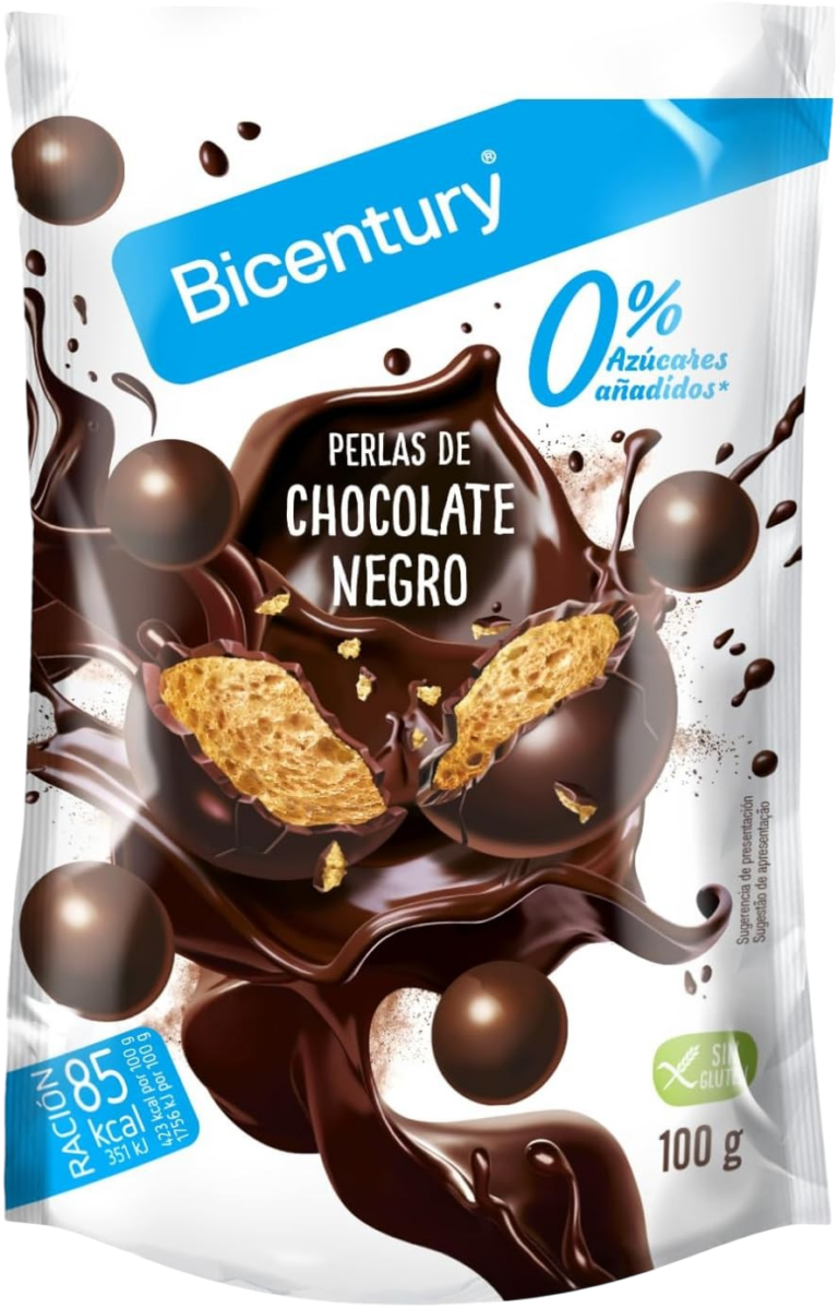 BICENTURY PERLAS CHOCOLATE NEGRO 100G
