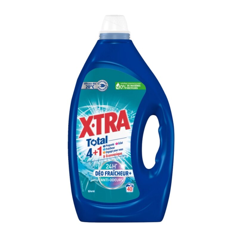 XTRA LESSIVE LIQUIDE 4EN1 FRAÎCHEUR 57D