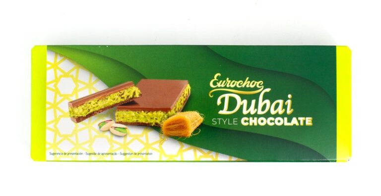 EUROCHOC CHOCOLATE DUBAI RECHEADO COM PISTACHE 100