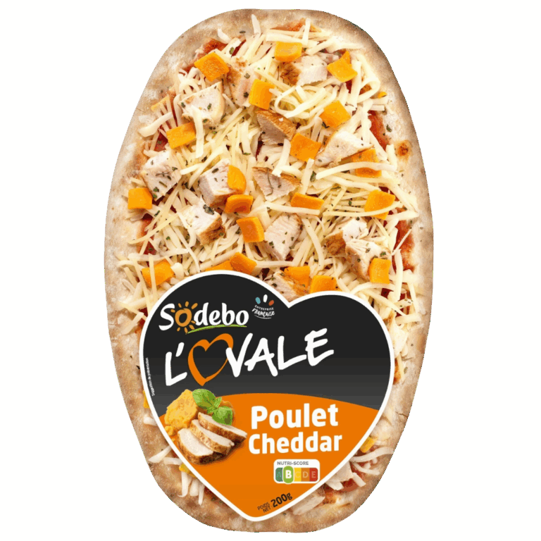 SODEBO PIZZA OVALE POULET CHEDDAR 200G