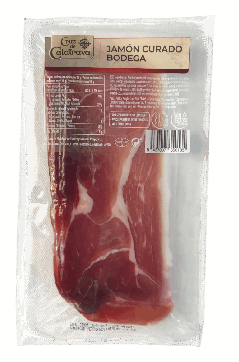 CRUZ DE CALATRAVA JAMÓN CURADO 100G