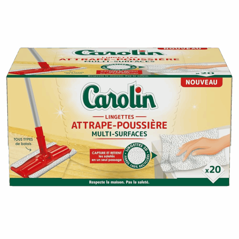 CAROLIN LINGETTES ANTI-POUSSIÈRE 20U