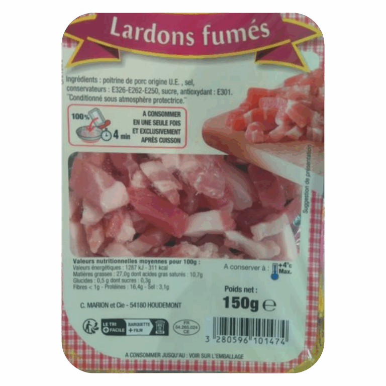 MARION LARDONS NATURE 150G