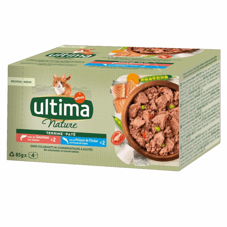 ULTIMA NATURE PÂTÉ CHAT ADULTE AU SAUMON 4X85G
