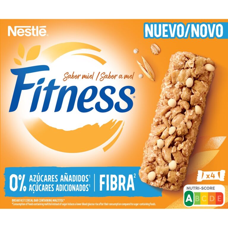 NESTLÉ BARRITA FITNESS 0% MIEL 4UD, 80G