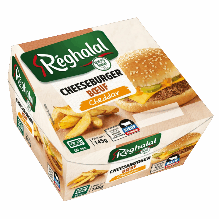 REGHALAL CHEESE BURGER HALAL 145G