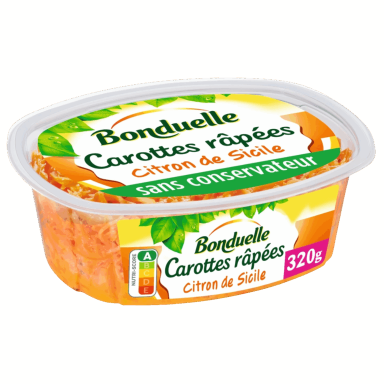 BONDUELLE CARROTTES RAPÉES AU CITRON 320G