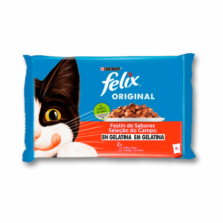 FELIX SACHETS POUR CHAT AU POULET & BOEUF 4X85G
