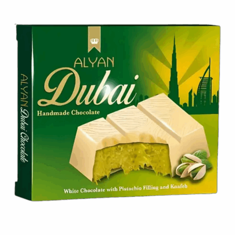 ALYAN CHOCOLATE BRANCO COM PISTÁCHIO 100G