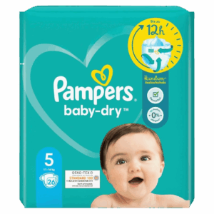 PAMPERS COUCHES BÉBÉ-SEC T5 (11-16KG) 26U