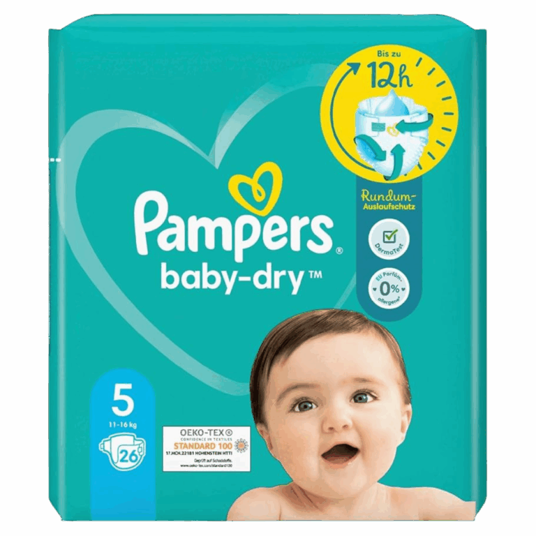 PAMPERS COUCHES BÉBÉ-SEC T5 (11-16KG) 26U